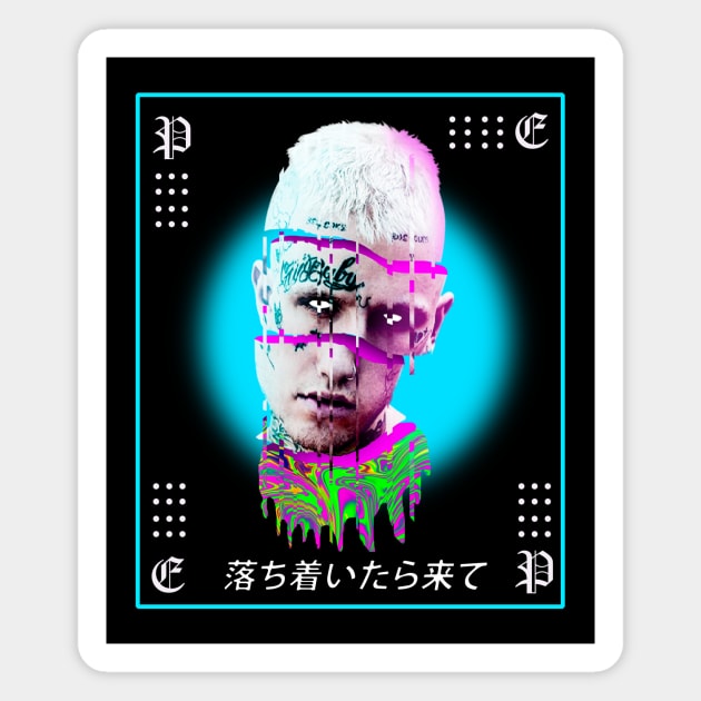 Peep VaporWave Retro Tribute Magnet by gastaocared